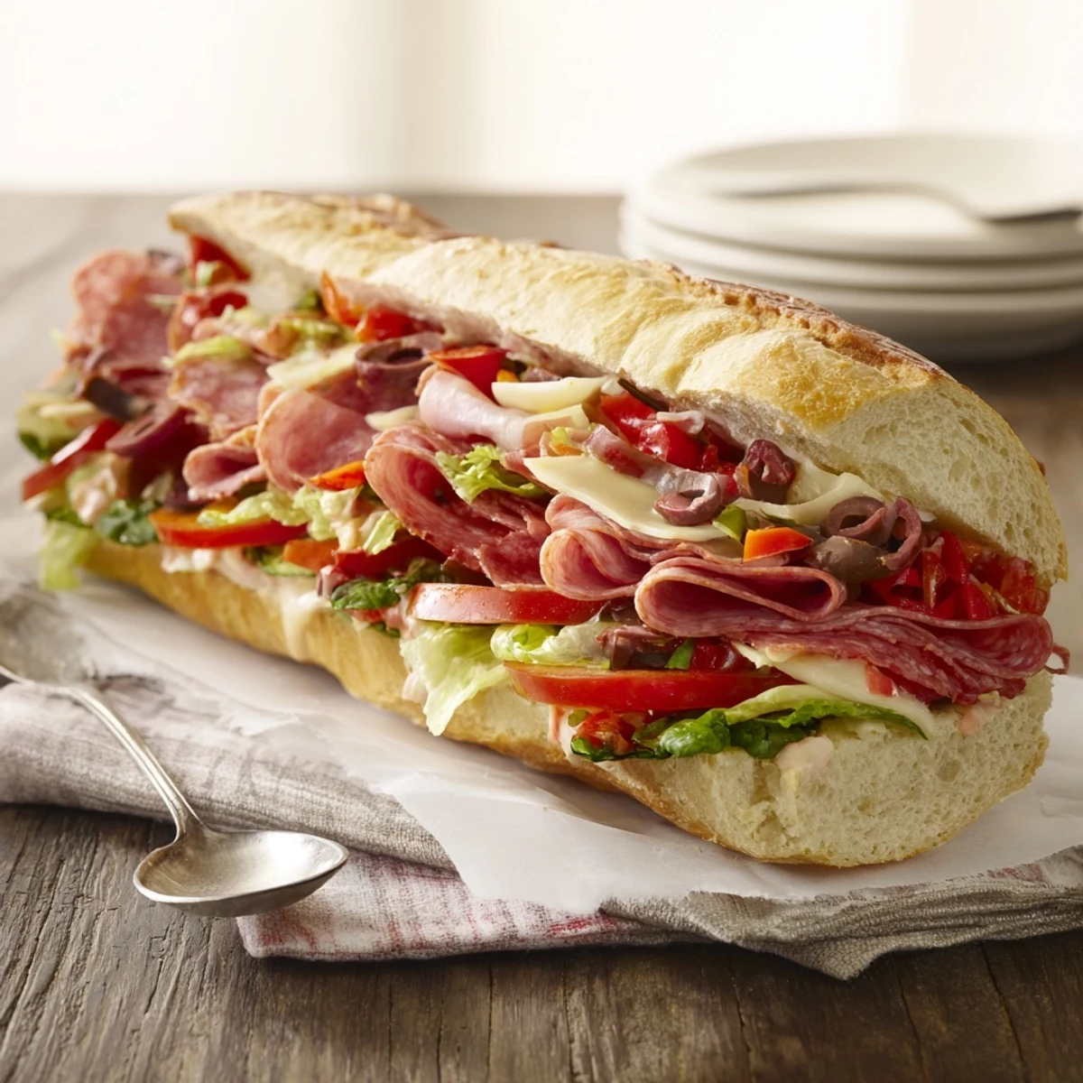 Colorful array of Flavor Mash-Up Sandwiches ready for a delicious lunch or party.