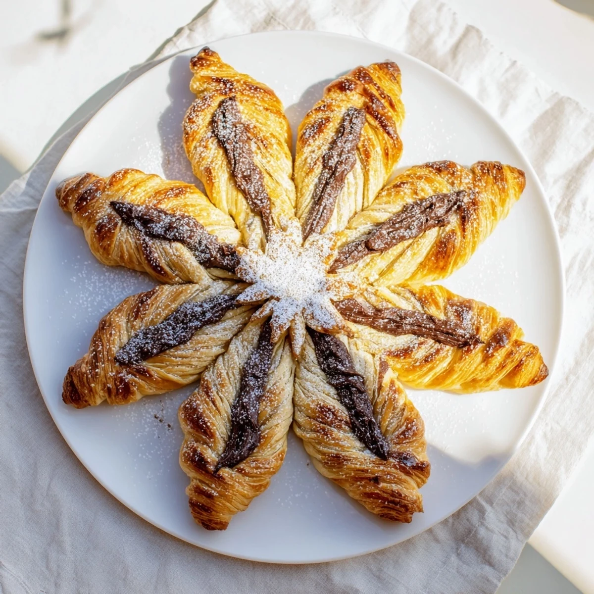 See the warm, inviting Express Nutella Puff Pastry Snowflakes, a delightful dessert perfect for sharing.