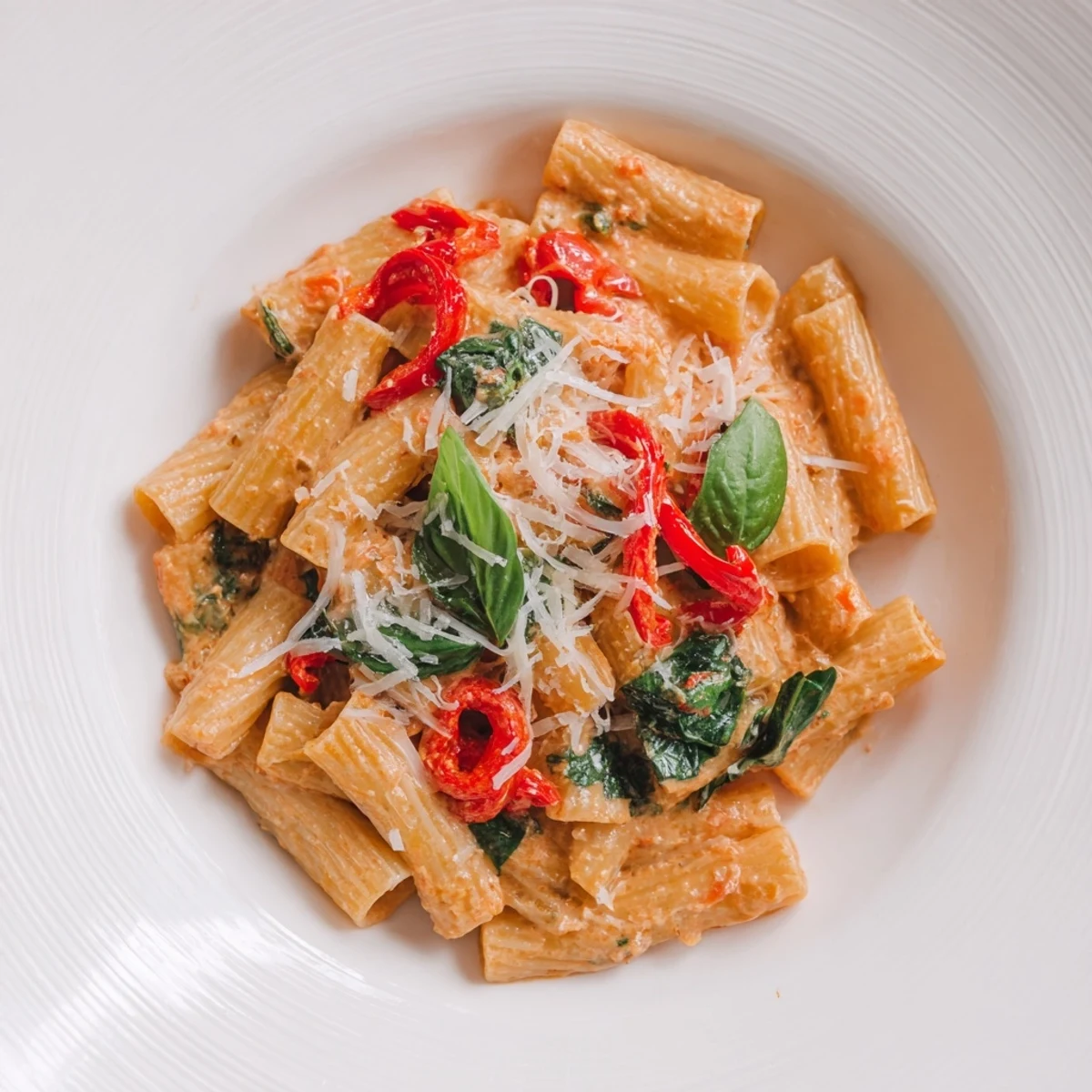 Lightened-Up Vodka Rosé Pasta