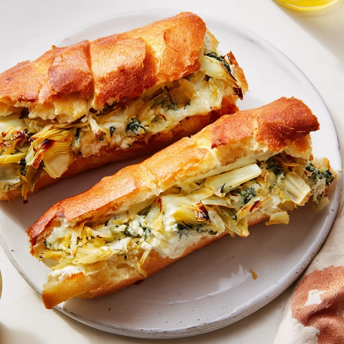 Air Fryer Spinach Artichoke Melt