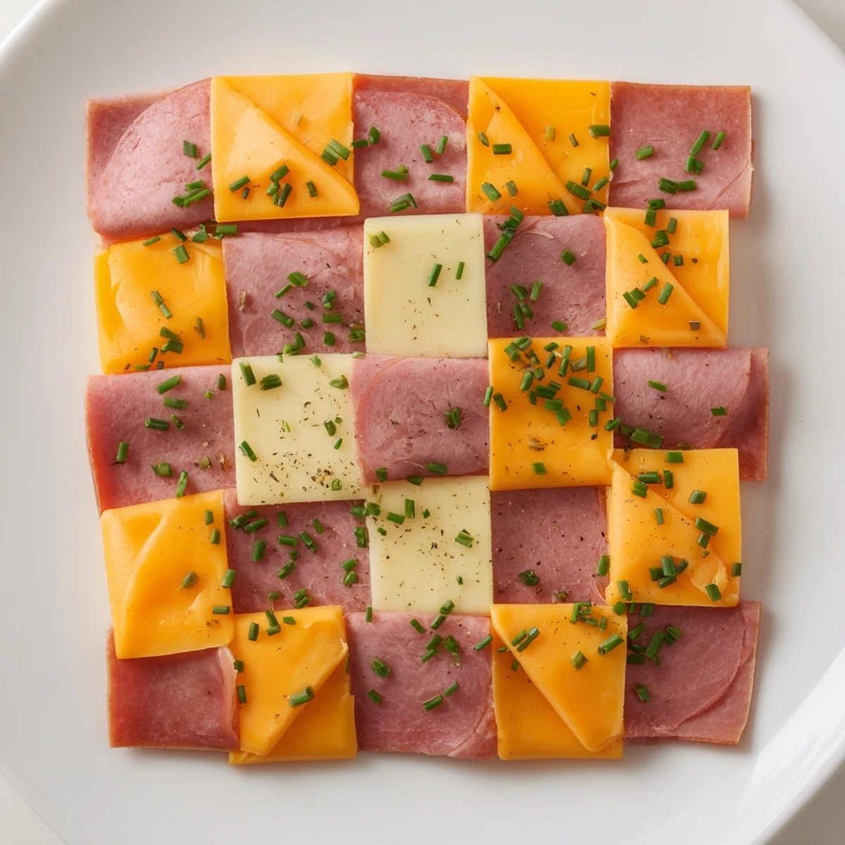 Checkerboard Picnic Bites: A vibrant close-up displays the perfectly patterned appetizer with contrasting colors.