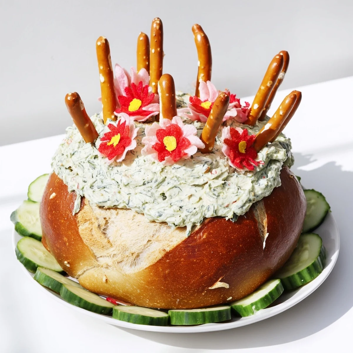 Close-up of a beautifully crafted Desert Cactus Bloom, ready to be enjoyed with friends and family.