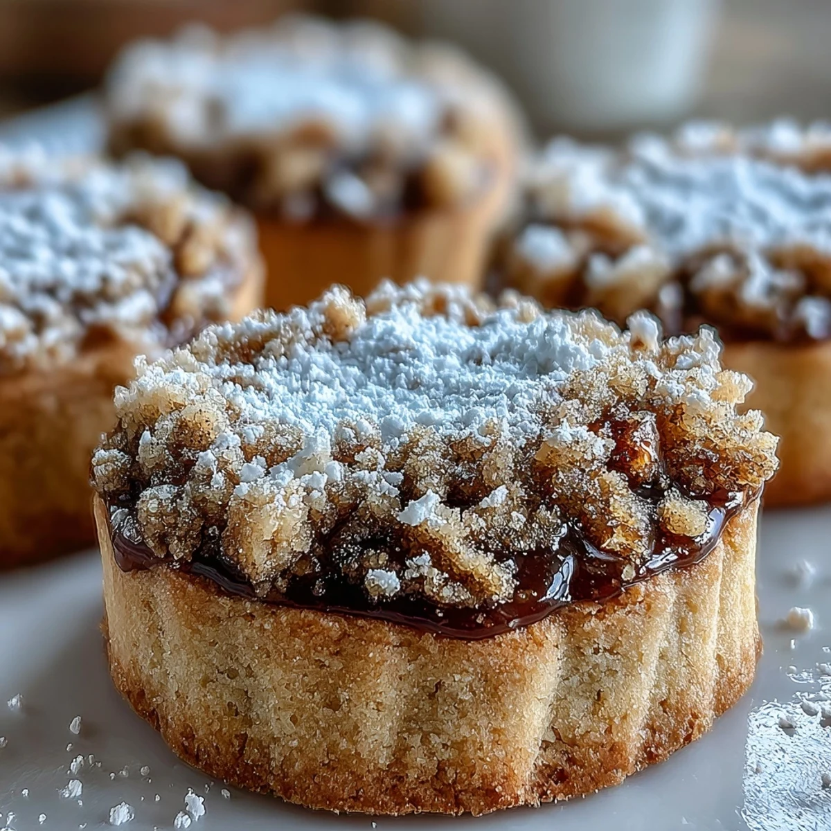 Close-up shot of freshly baked Hojicha Shortbread rounds, highlighting the lightly golden edges and nutty roasted aroma.