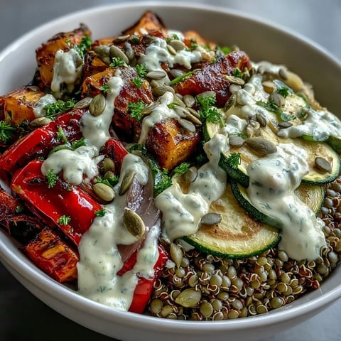 Fork-tender lentils and caramelized sweet potatoes on fluffy quinoa for a vibrant Lentil Power Bowl.