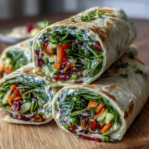 Fresh spinach tortillas filled with crisp spring vegetables and creamy hummus, perfect for a healthy vegetarian lunch or snack.  