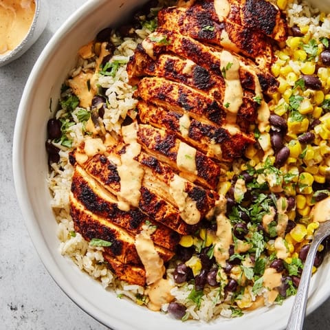Chipotle Chicken Black Beans Bowl