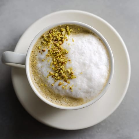 Pistachio Milk Latte Modern Café