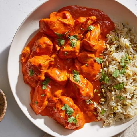 Butter Chicken with Rice Pilaf