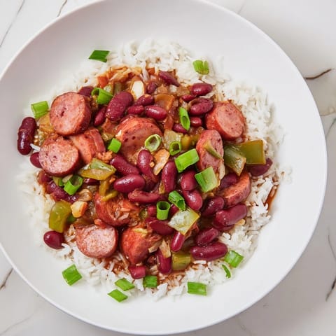 Red Beans Smoky Sausage Rice #131