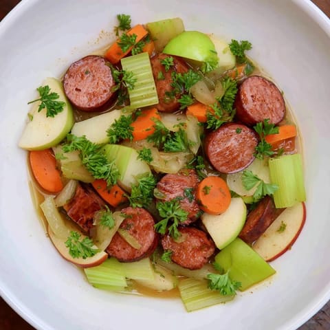 Stovetop Sausage Celery Apple #184