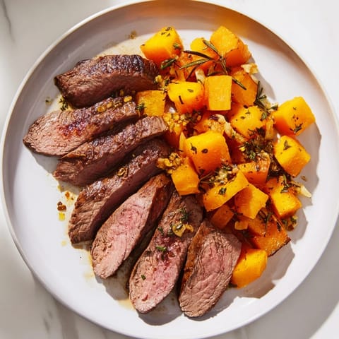 Butternut Squash Garlic Herb Steak #195