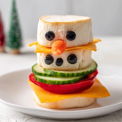 Snowman Sandwich Stack #229
