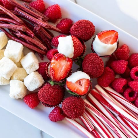 Candy Cane Striped Platter #233