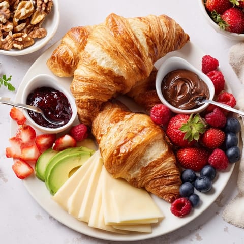 Cozy Fireplace Croissant Board #275