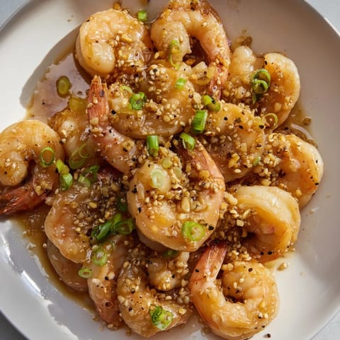 Honey Garlic Shrimp Dish