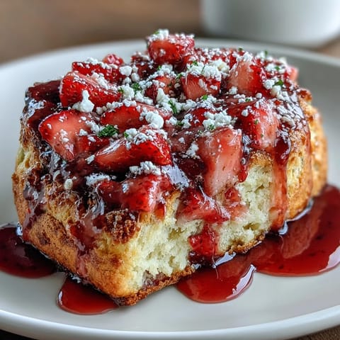 Golden strawberry scones with lemon glaze, fresh berries scattered around for a vibrant, inviting breakfast treat.