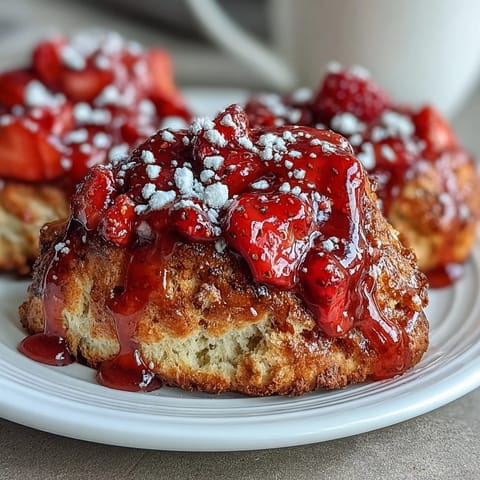 Lemon Glazed Strawberry Scones
