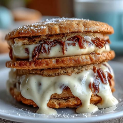 Delightful Milk Cookie Sandwich Cookies with Cream, featuring tender cookies and fluffy vanilla filling.  