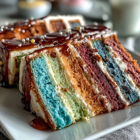 High School Ombre Layer Cake