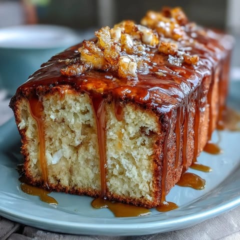 Moist dandelion honey cake with bright lemon glaze, perfect for spring gatherings and teatime with friends.