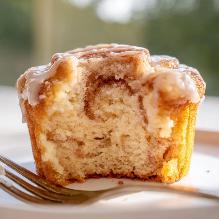 Warm, fluffy Cinnamon Swirl Ricotta Cupcakes, ready to be served with afternoon tea.
