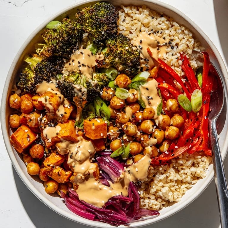 Customizable Bold Sauce Drizzle Bowls drizzled with flavorful sauces and fresh toppings.