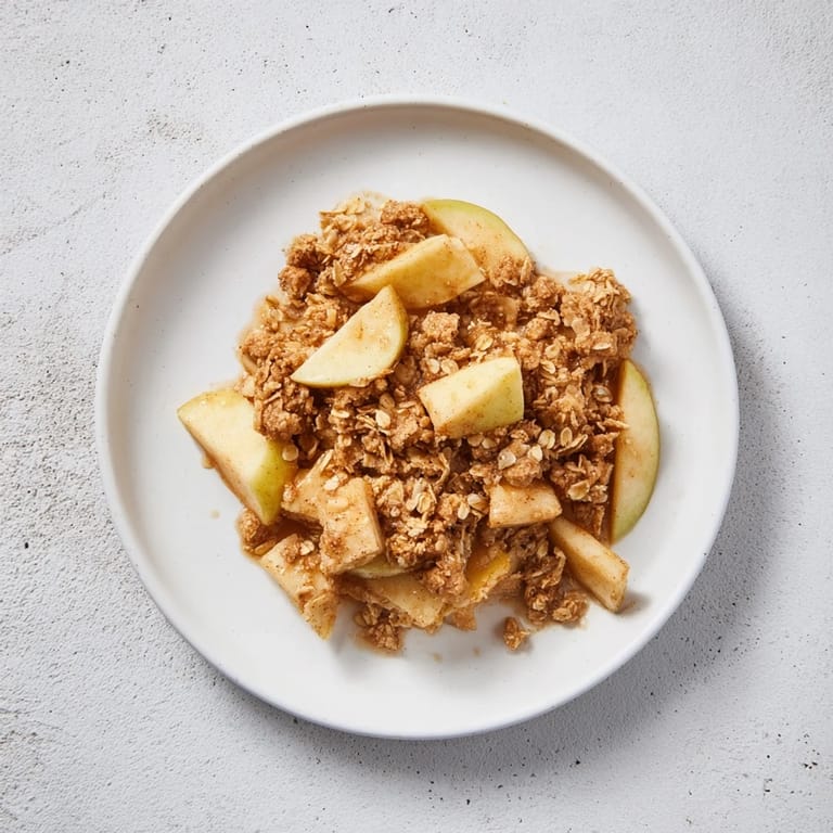 A comforting baked Best Apple Crisp, with a crispy oat-almond topping and juicy, tender apples.