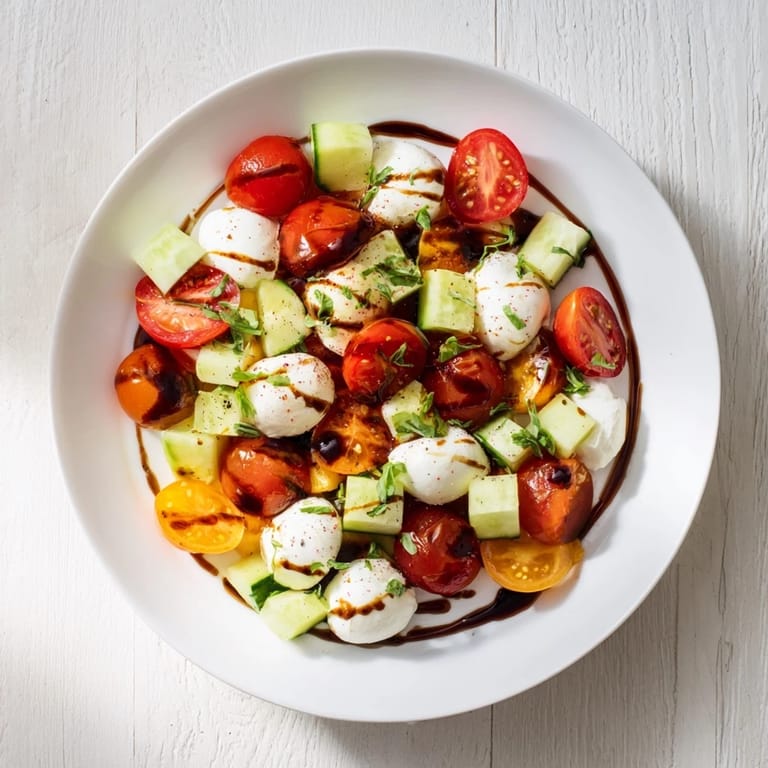 Get ready for a refreshing bite of a Simple Holiday Chopped Caprese Salad: perfect for any holiday feast!