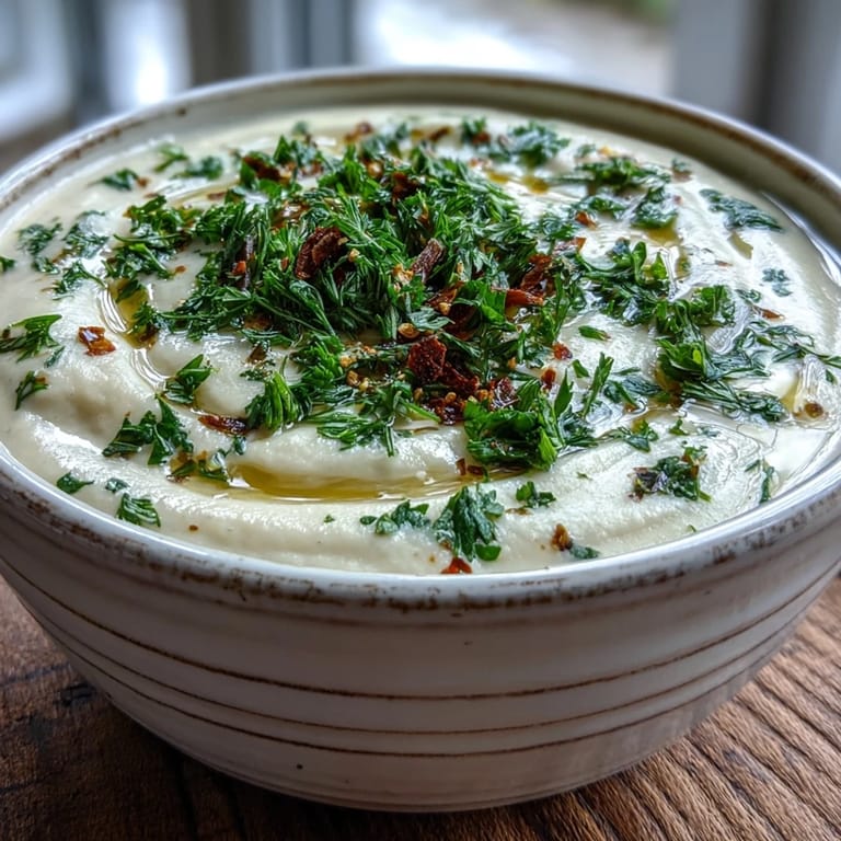 Steaming bowl of Parsnip and Herb Soup paired with crusty bread, highlighting the creamy blend of roasted root vegetables and fresh herbs.