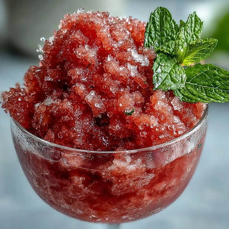 A bright and tangy Frozen Strawberry Lemonade Slushie, ready in minutes.