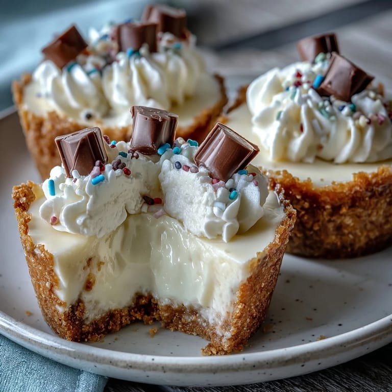 Deliciously smooth Easy Graduation Cheesecake Bites, showcasing a perfect bite-sized party dessert.