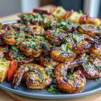 Grilled shrimp and pineapple skewers with cilantro lime marinade offer a vibrant, smoky-sweet flavor perfect for summer cookouts.